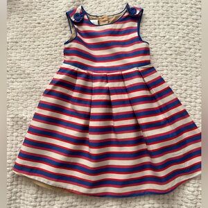 Jasper Conrad striped dress. Size 2-3 . July 4th colors. Button accents/piping